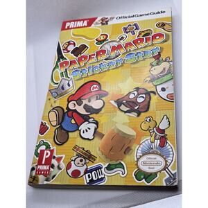 Paper Mario Sticker Star Prima's Strategy Game Guide 3DS Book Maeio Game Super